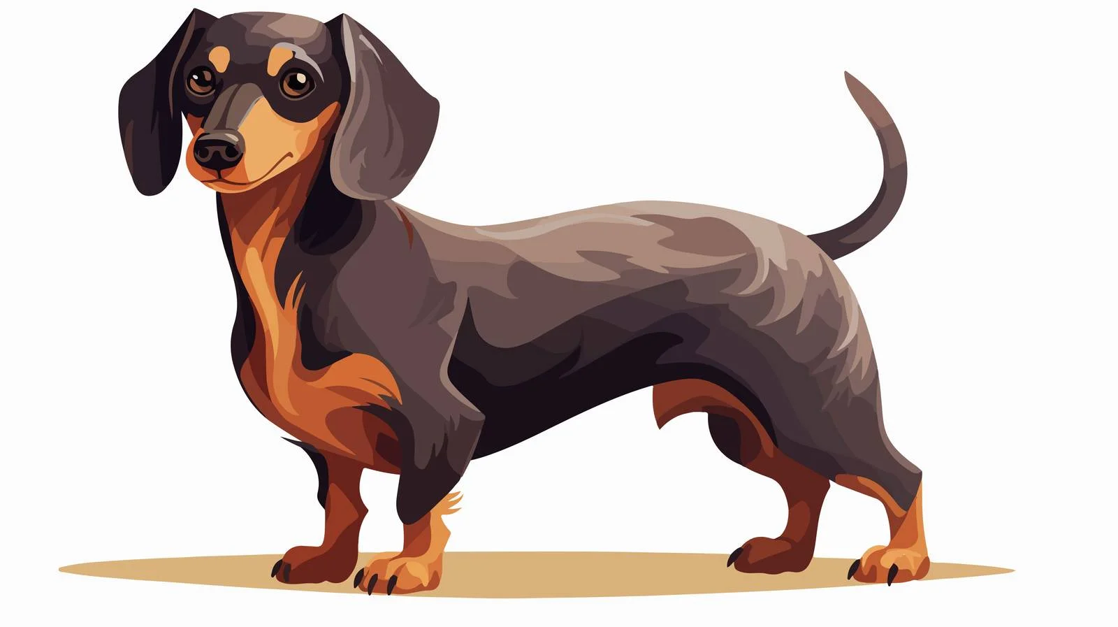 Dachshund: Cute hunting companion — free download from Dotvec