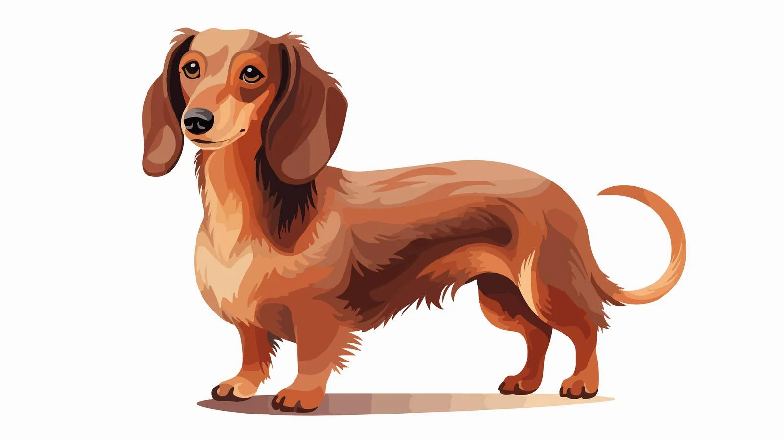 Charming Dachshund - A Tracking Canine — free download from Dotvec