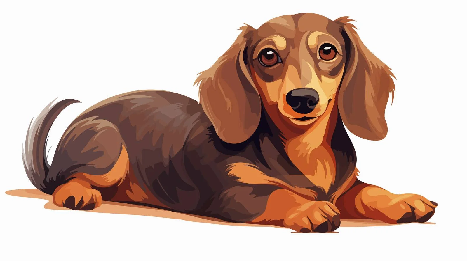 Charming Dachshund Puppy with Cheerful Spirit — free download from Dotvec