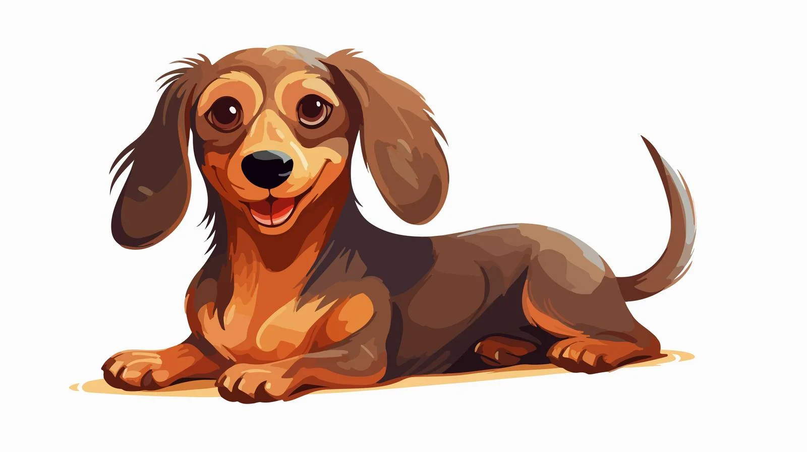 Adorable Dachshund Puppy with Long Body — free download from Dotvec