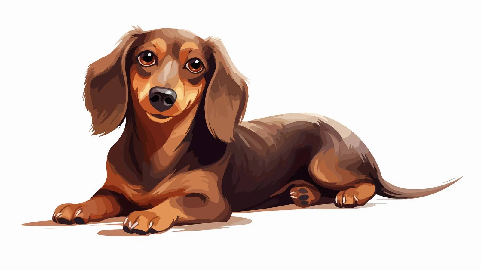 Adorable Dachshund Puppy Smiling Brightly — free download from Dotvec