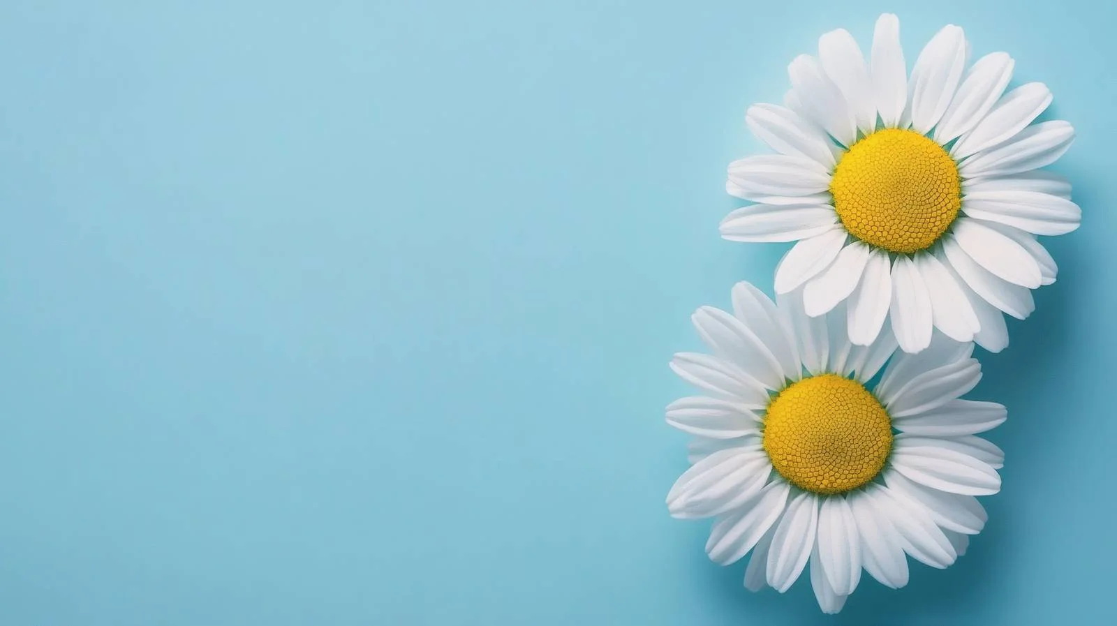 Botanical harmony on blue backdrop — free download from Dotvec