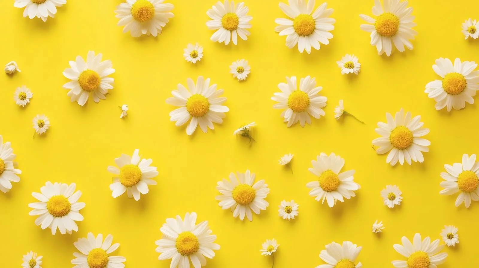 Sunshine Yellow Daisy and Chamomile Flowers — free download from Dotvec