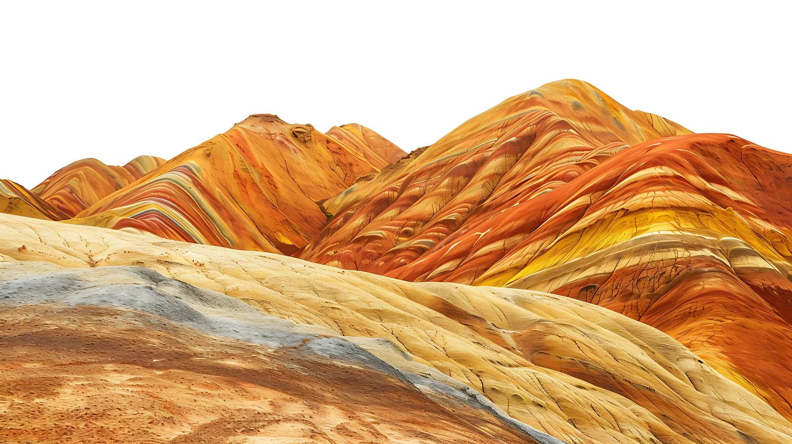 Vibrant Danxia Landform in Gansu Province — free download from Dotvec