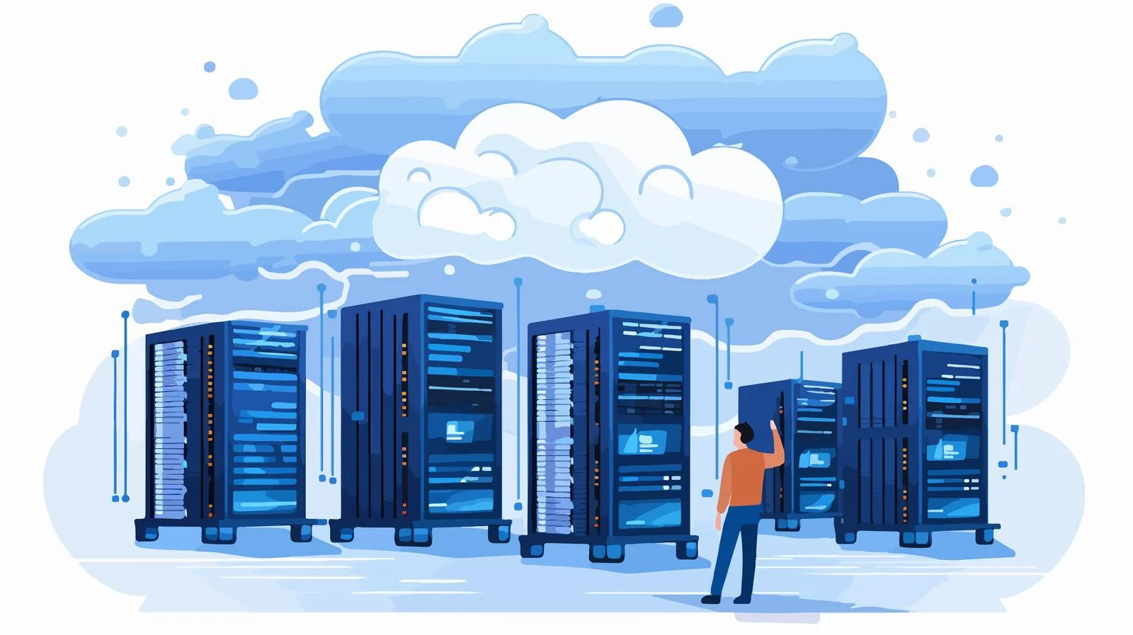 Data Center Servers Accessing Big Data — free download from Dotvec