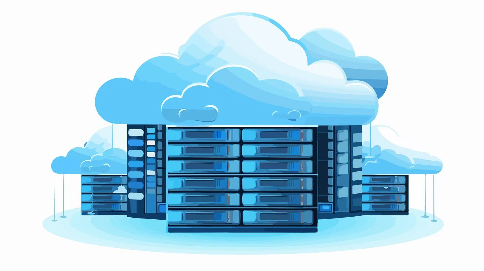 Data Center Servers Connecting to Big Data — free download from Dotvec