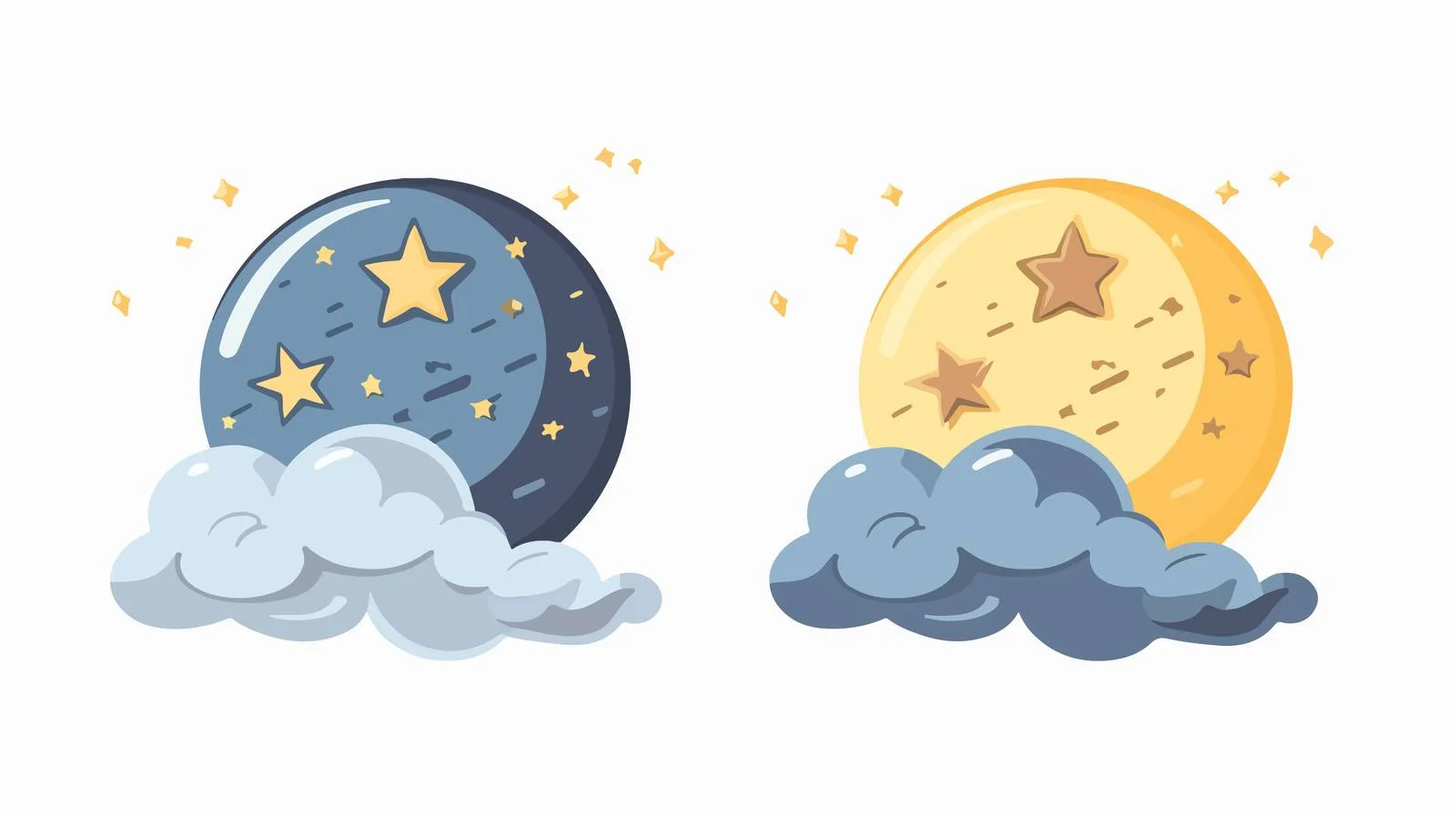 Day & Night Icon Vector — free download from Dotvec
