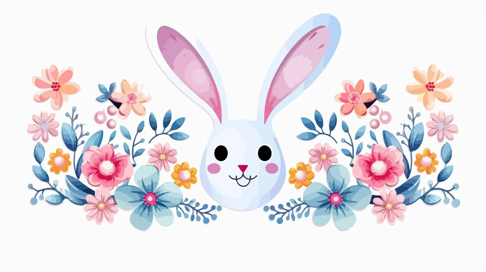 Easter Bunny Ears Decoration — free download from Dotvec