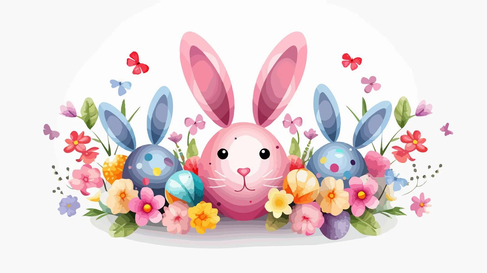 Easter Bunny Ears Decoration — free download from Dotvec