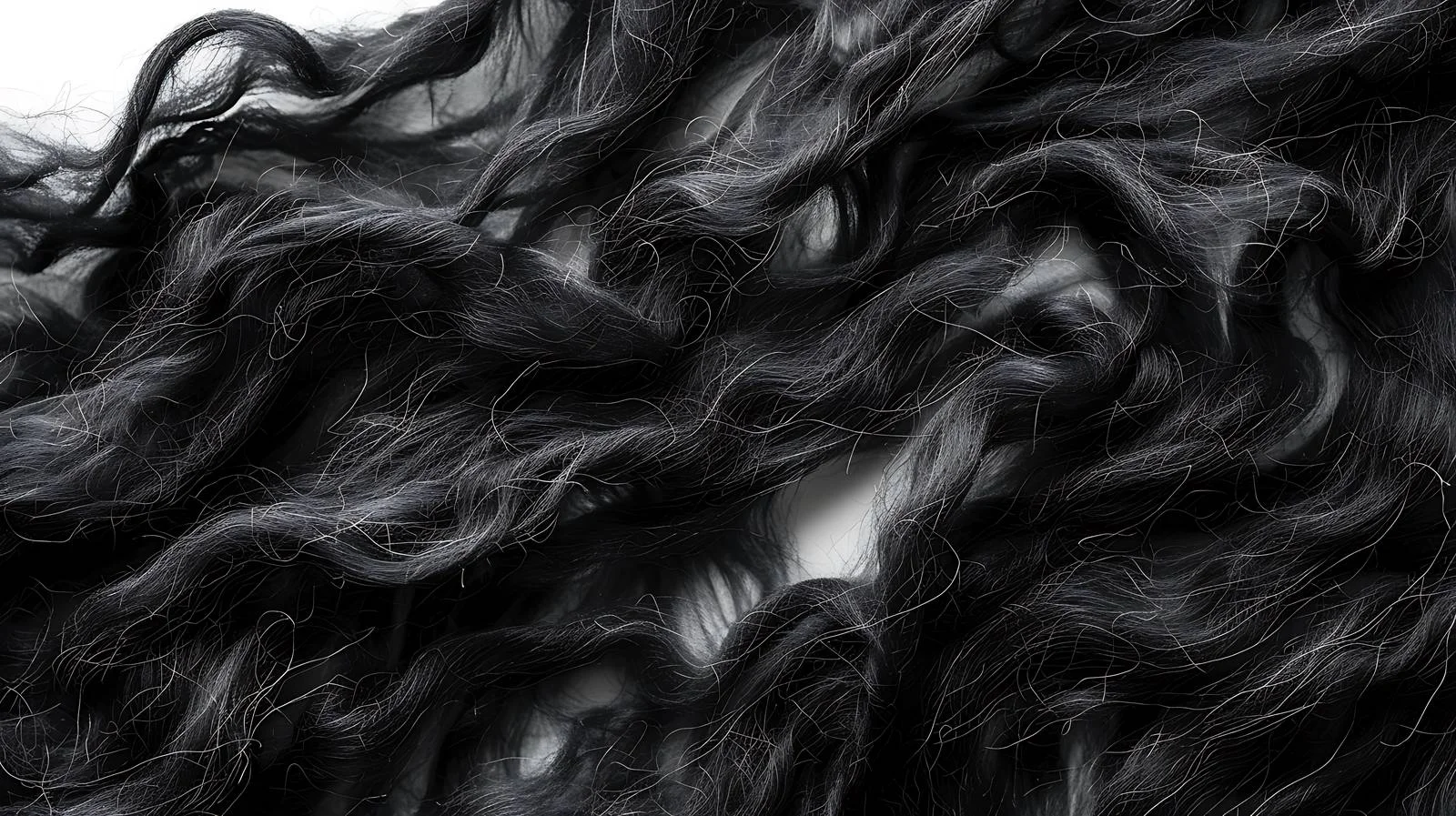Luxurious Black Wool Texture for Felting — free download from Dotvec