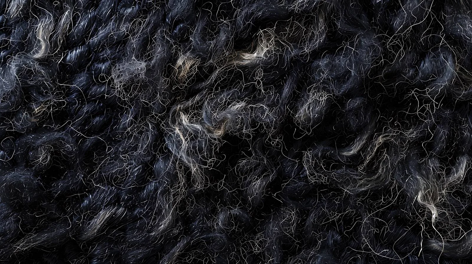 Fine Natural Black Wool Felting Texture — free download from Dotvec