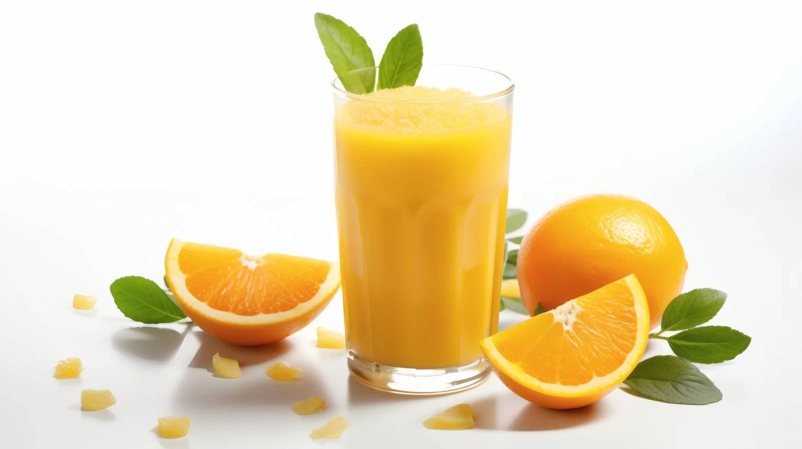 Refreshing Detox Orange Drink White Background — free download from Dotvec