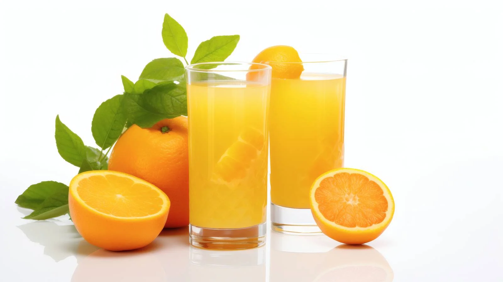 Refreshing Detox Orange Beverage on White — free download from Dotvec