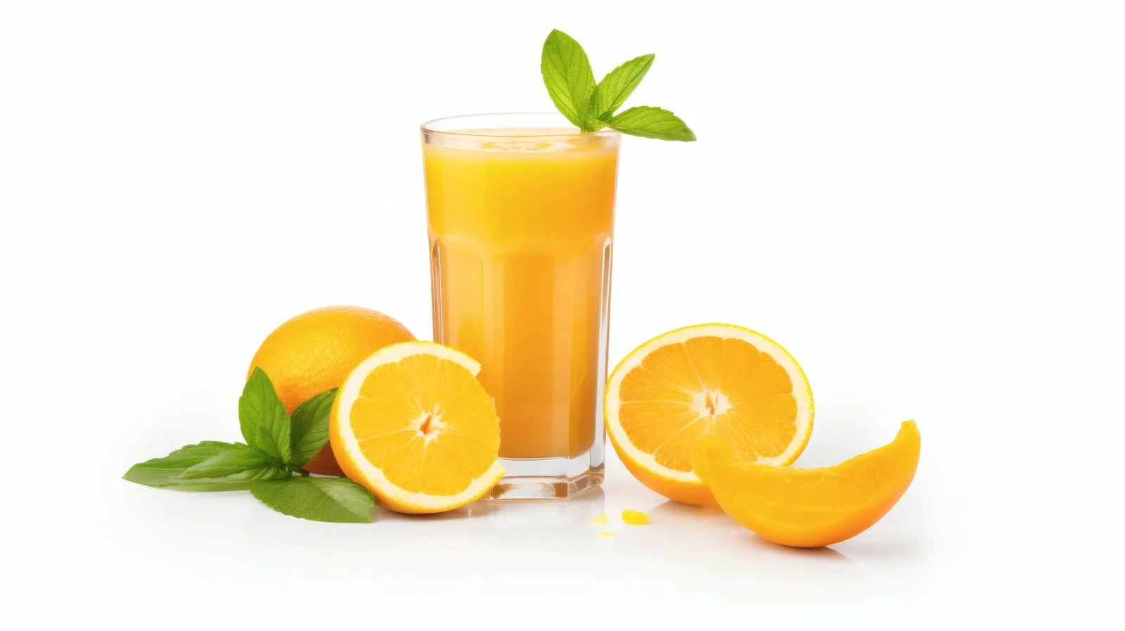 Refreshing Detox Orange Beverage on White — free download from Dotvec