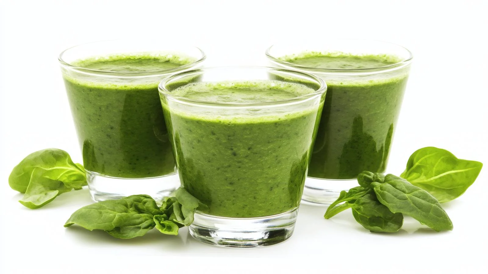 Refreshing Detox Green Smoothie in Glasses — free download from Dotvec