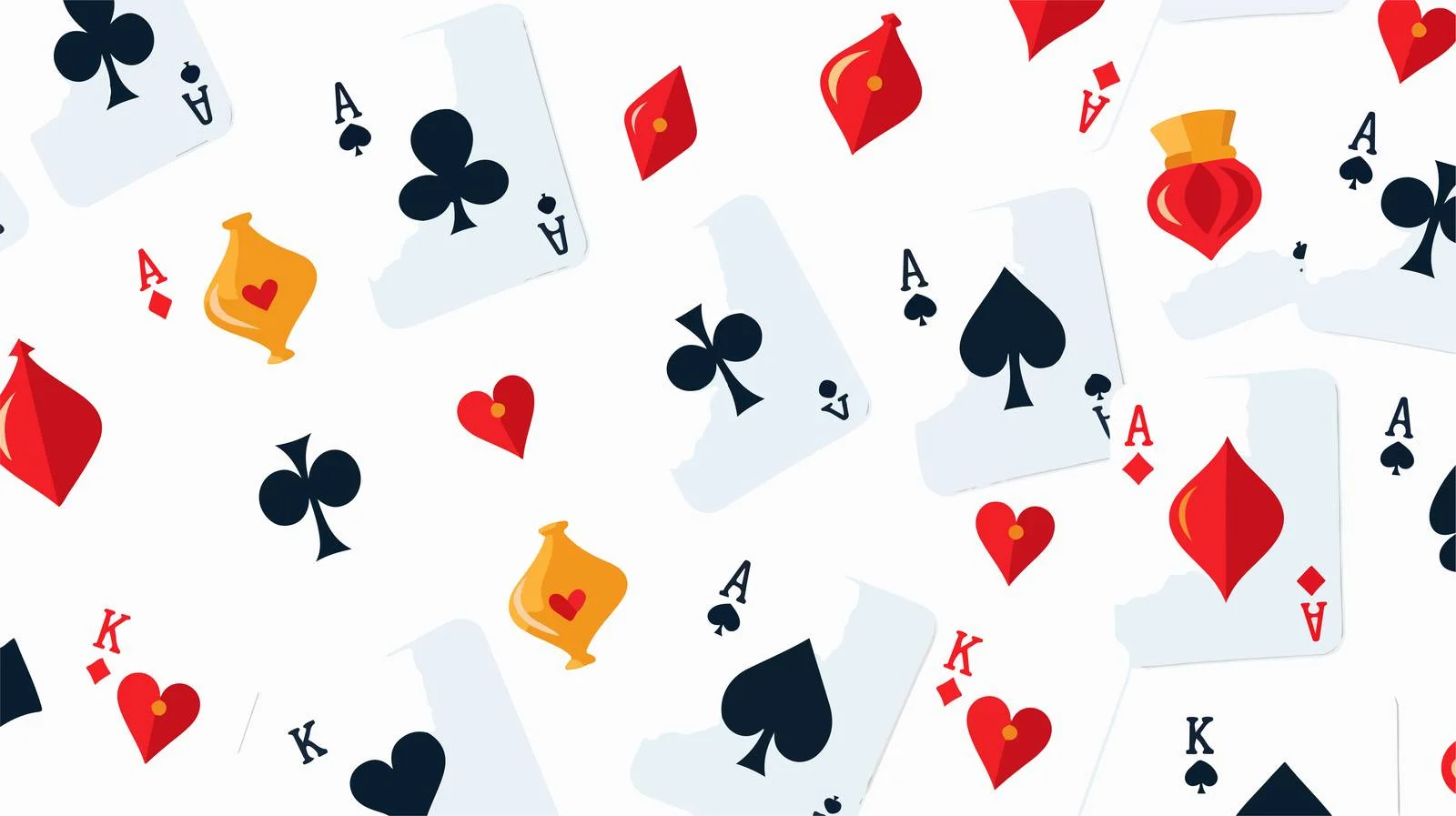 Assorted suits seamless cards pattern design — free download from Dotvec