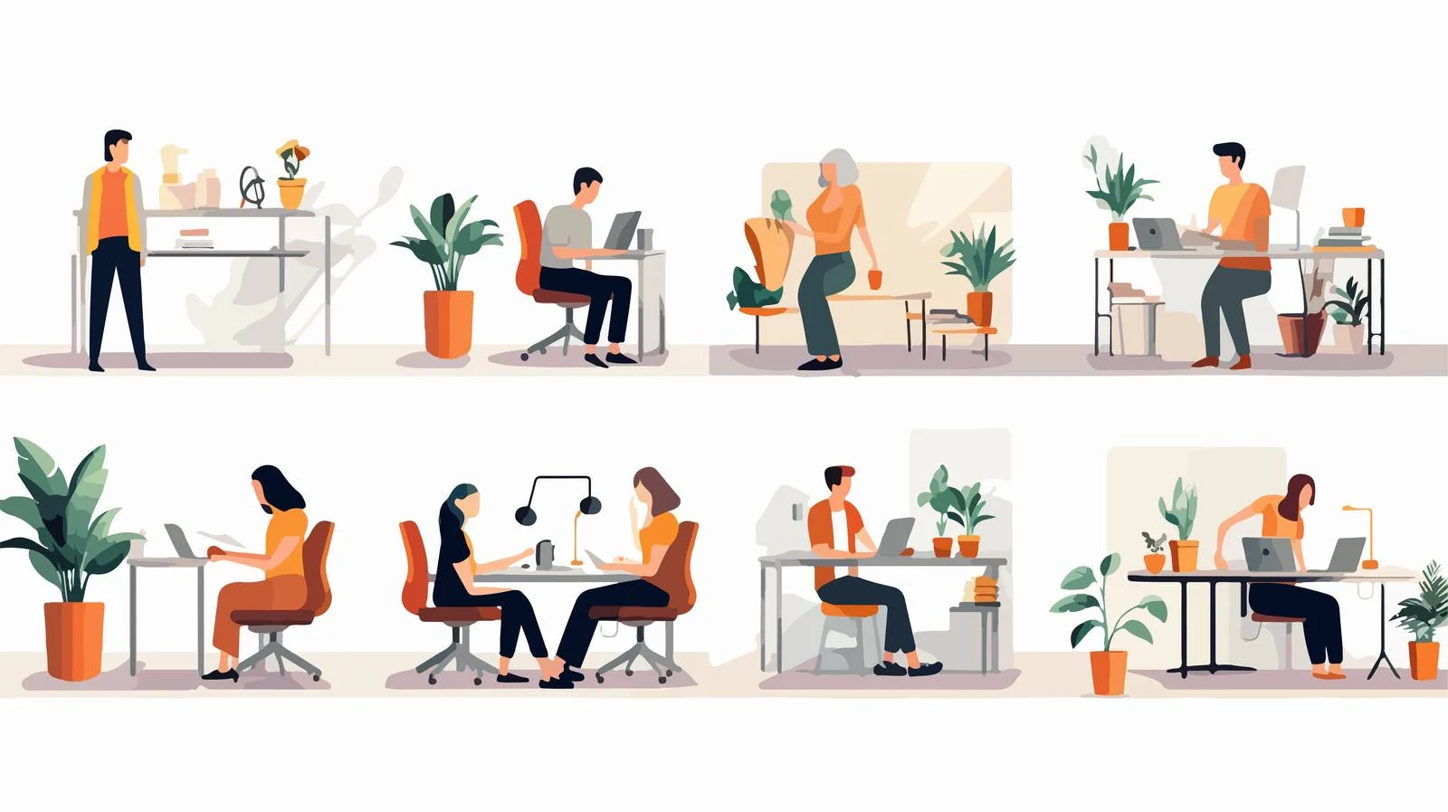 Collaborative Designers Working on Laptop Project — free download from Dotvec