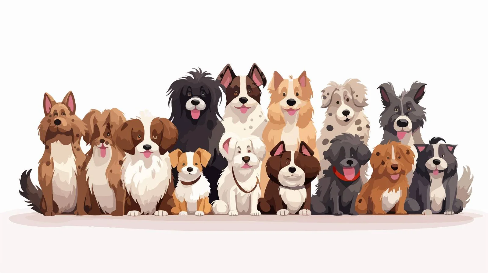Assorted Canine Breeds at Show Placard — free download from Dotvec