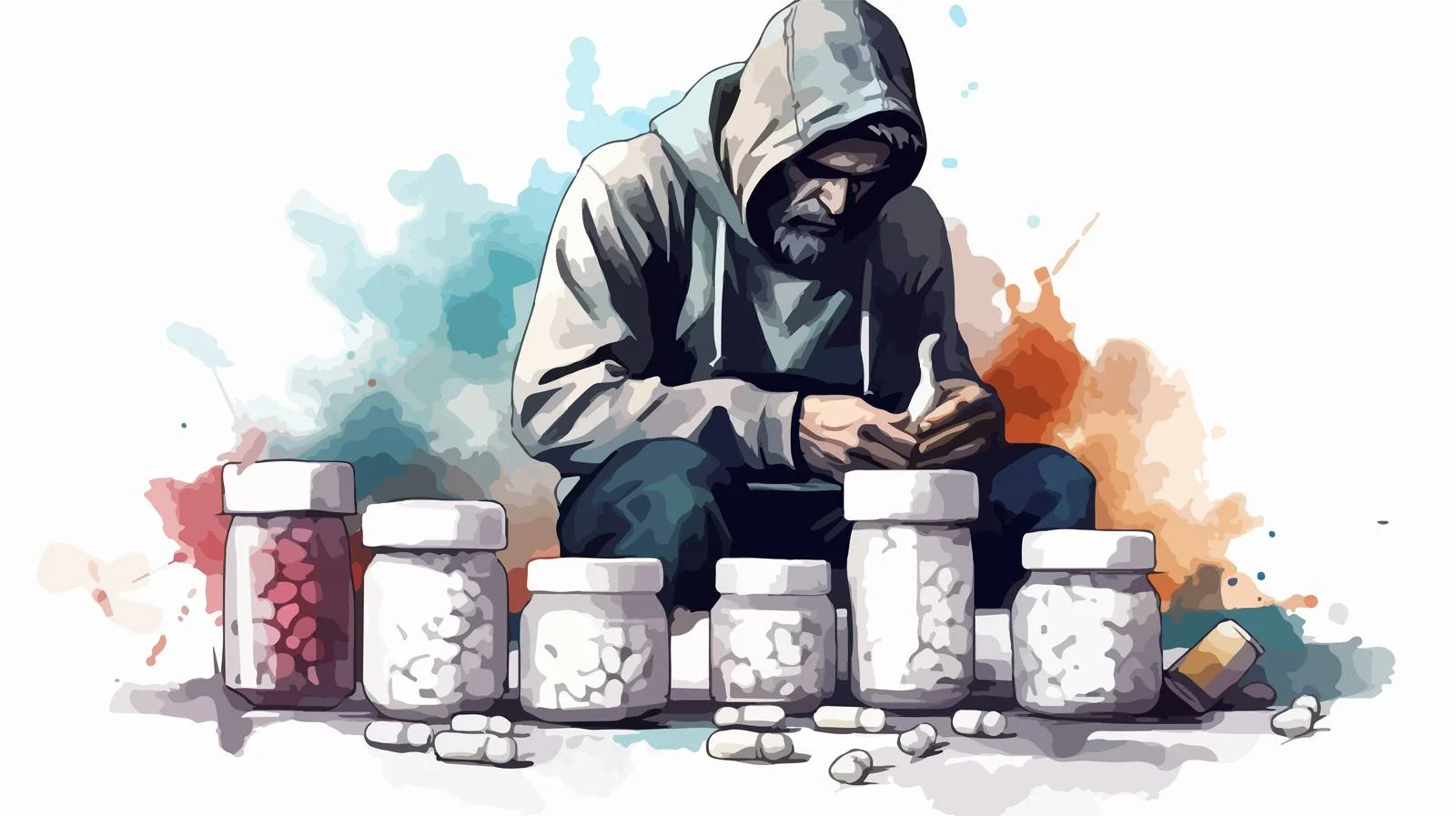 Various Drug Addicts Using Cocaine — free download from Dotvec
