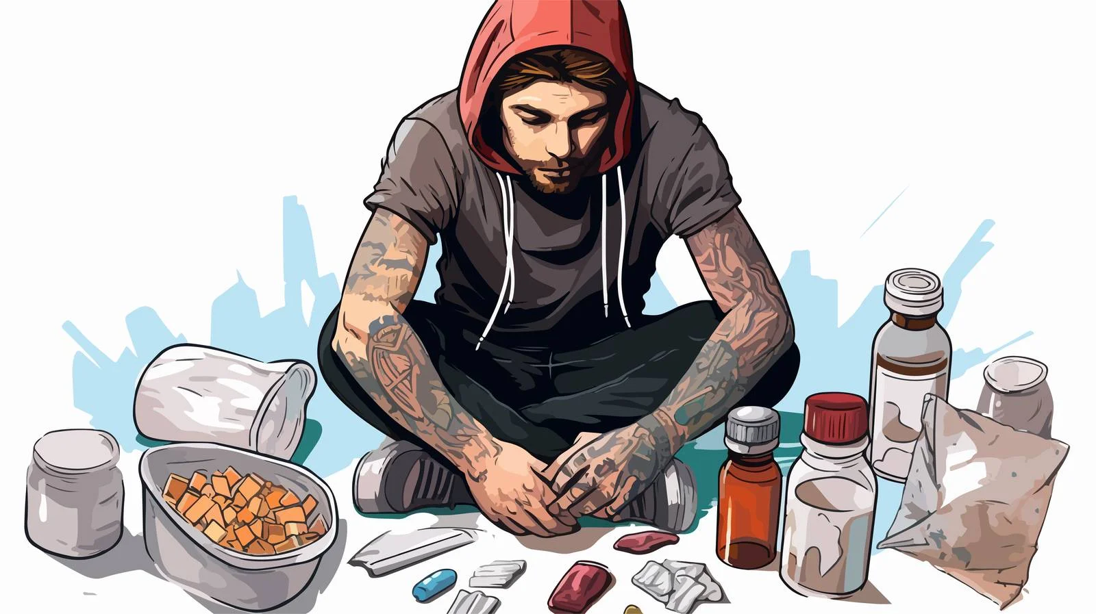 Varied drug users: Narcotics and cocaine – free narcotics image from Dotvec