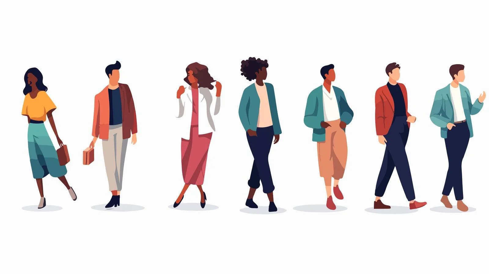 Fashionable Diverse Group in Modern Attire — free download from Dotvec