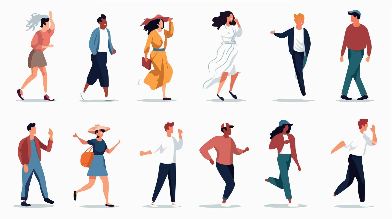 Diverse Modern Individuals Smiling Together — free download from Dotvec