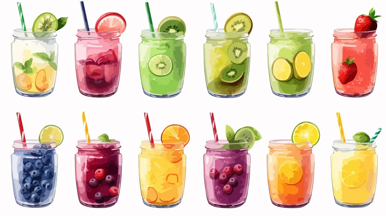 Assorted Smoothie Selection for a Chill Day — free download from Dotvec