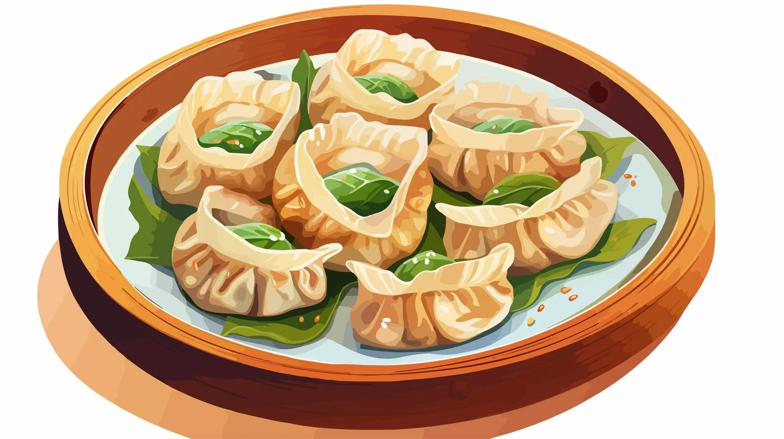 Exquisite Dim Sum Sketch Vector Design — free download from Dotvec