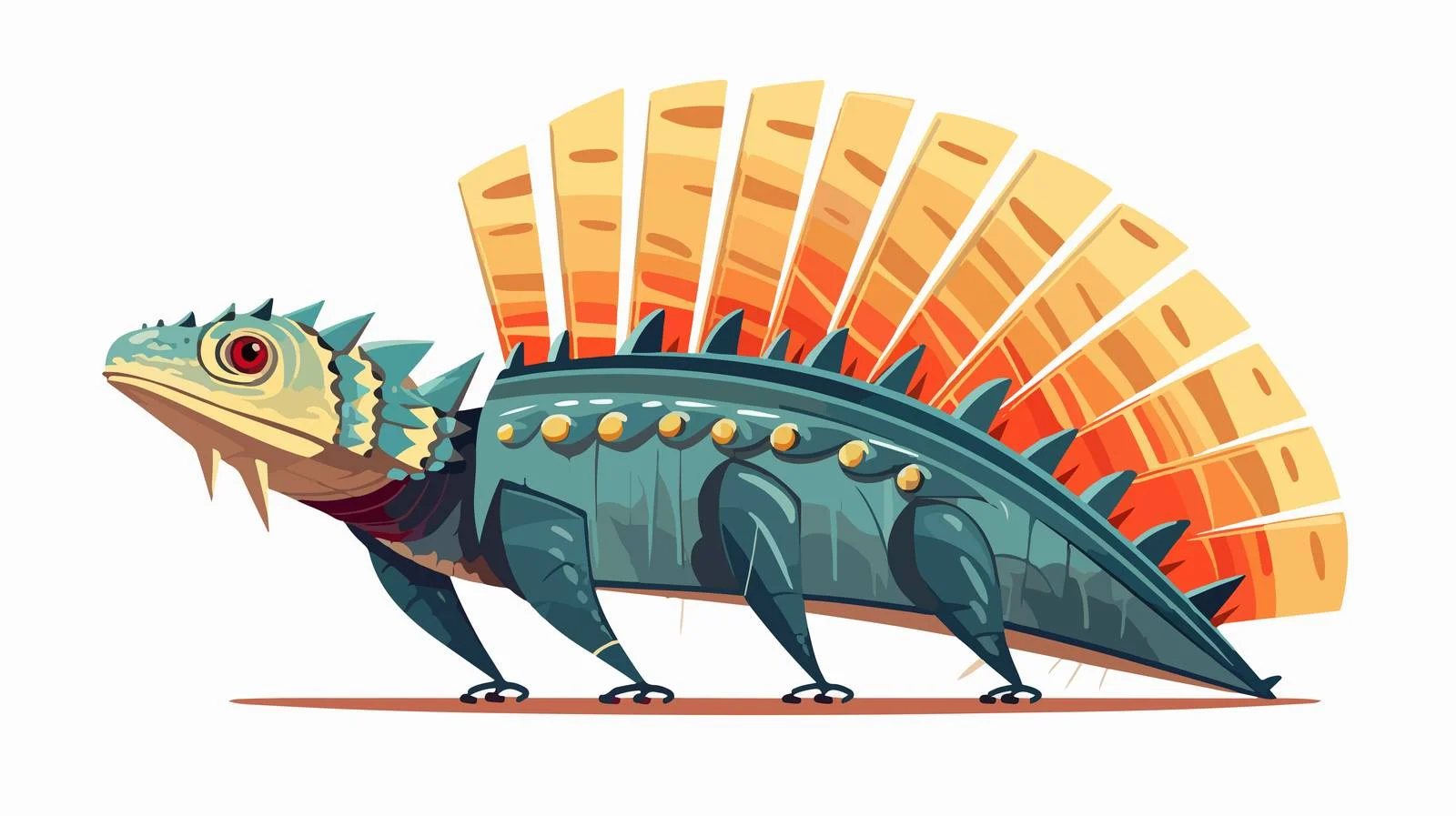 Dimetrodon: Prehistoric Dinosaur Fossil Profile — free download from Dotvec