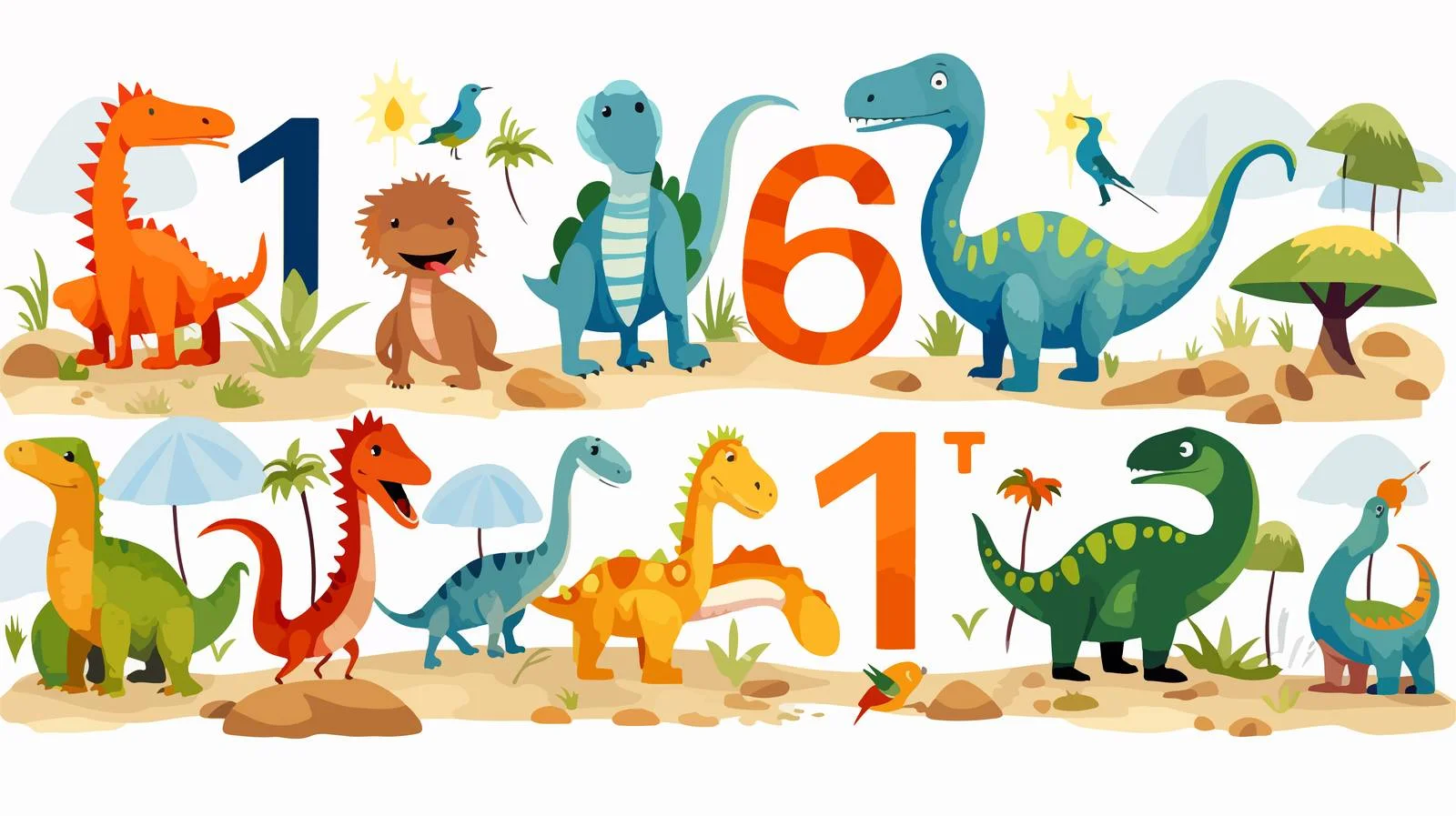 Dinosaur Alphabet & Numbers for Nurse — free download from Dotvec