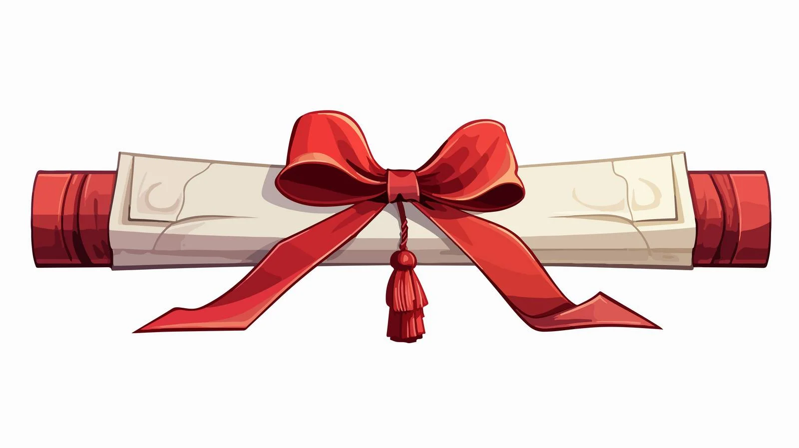 Graduation Diploma Ribbon Tied — free download from Dotvec