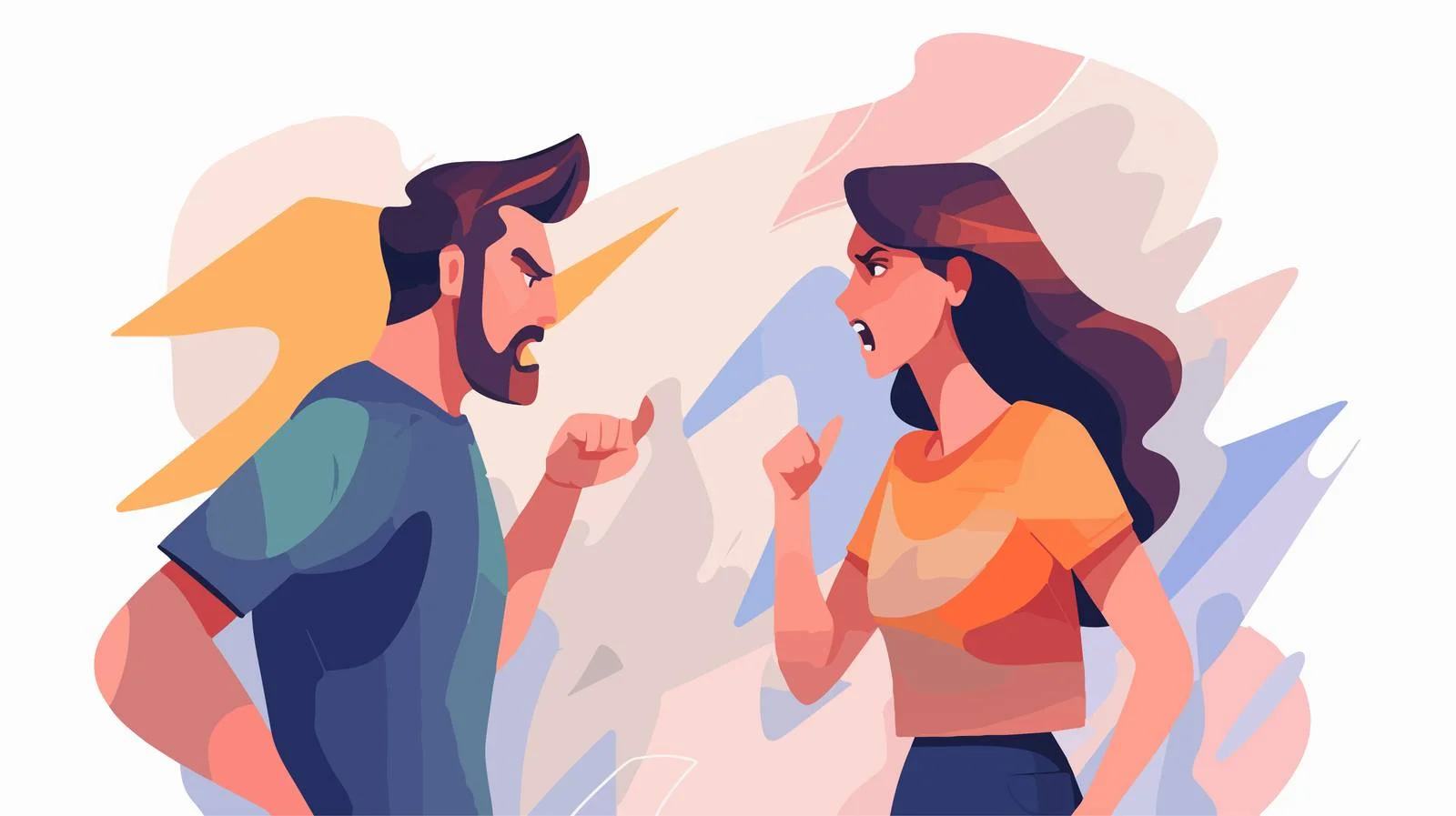 Conflict Arising Between Man and Woman — free download from Dotvec