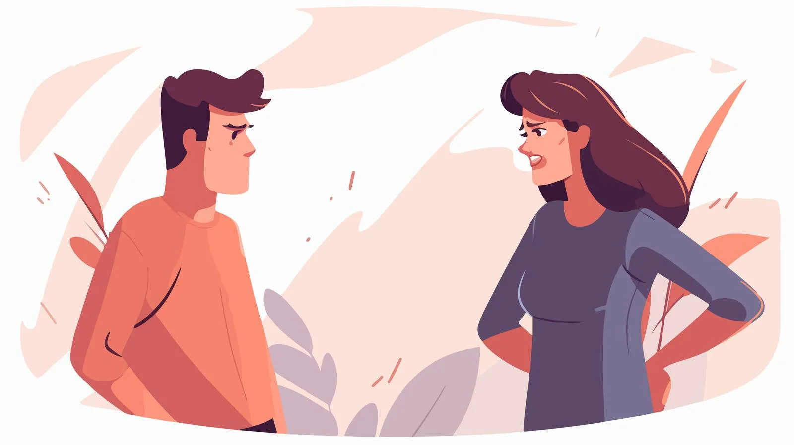 Relationship conflict between man and woman — free download from Dotvec