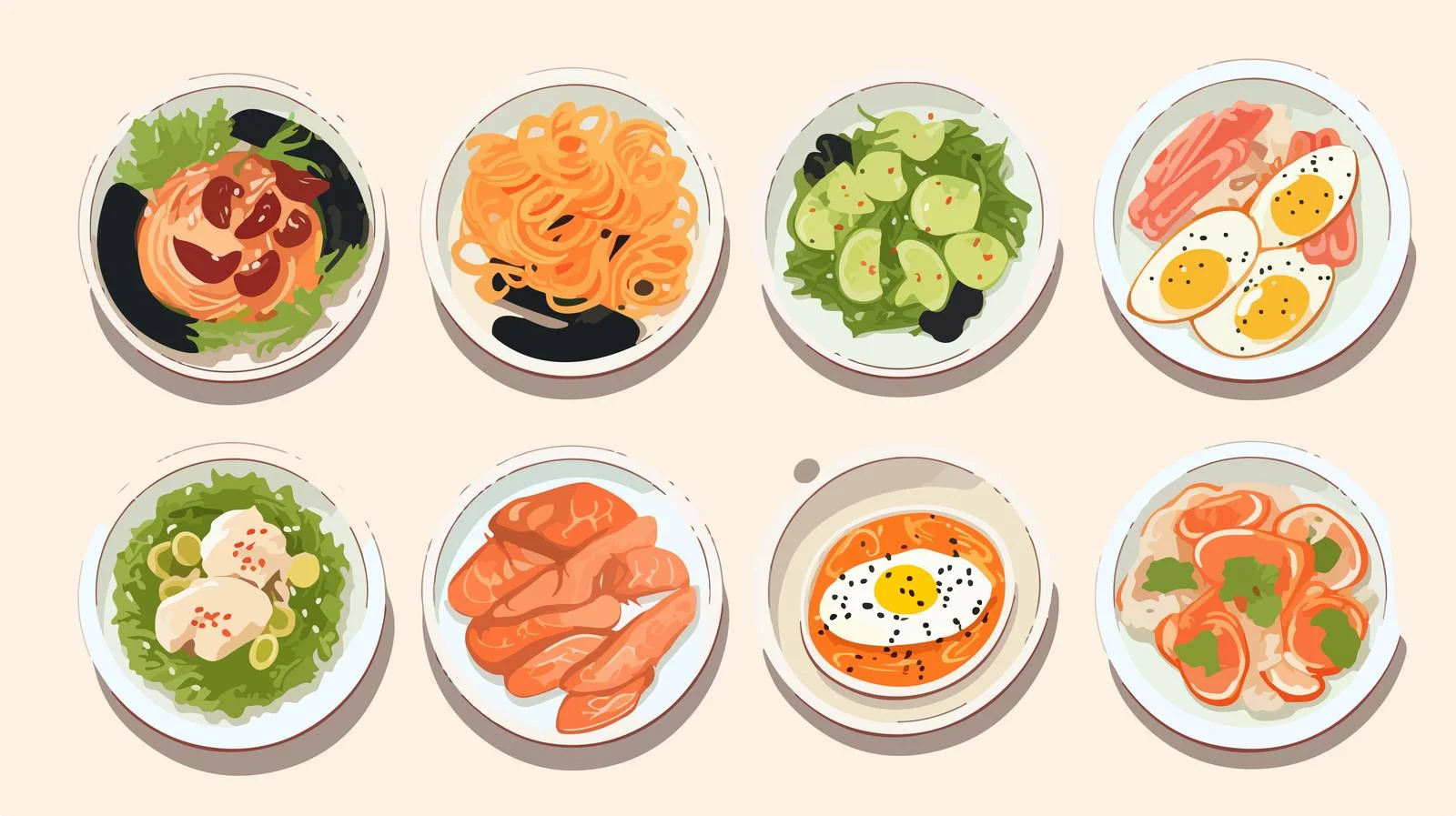 Elegant Dinnerware Collection for Lunch and Dinner — free download from Dotvec