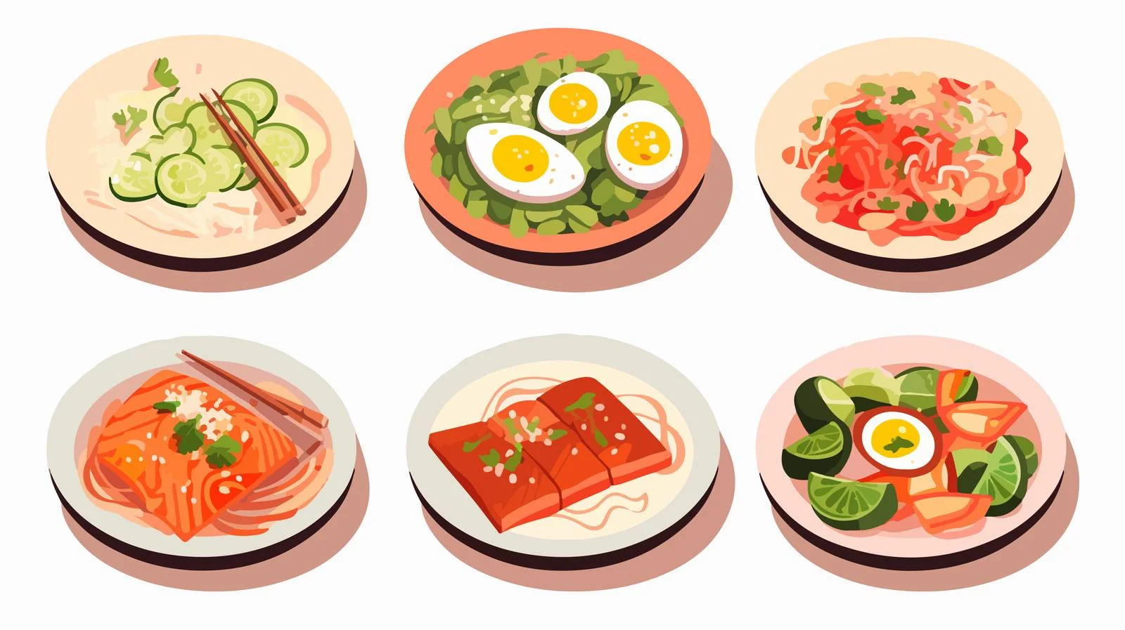 Elegant Dinnerware Collection for Meals — free download from Dotvec