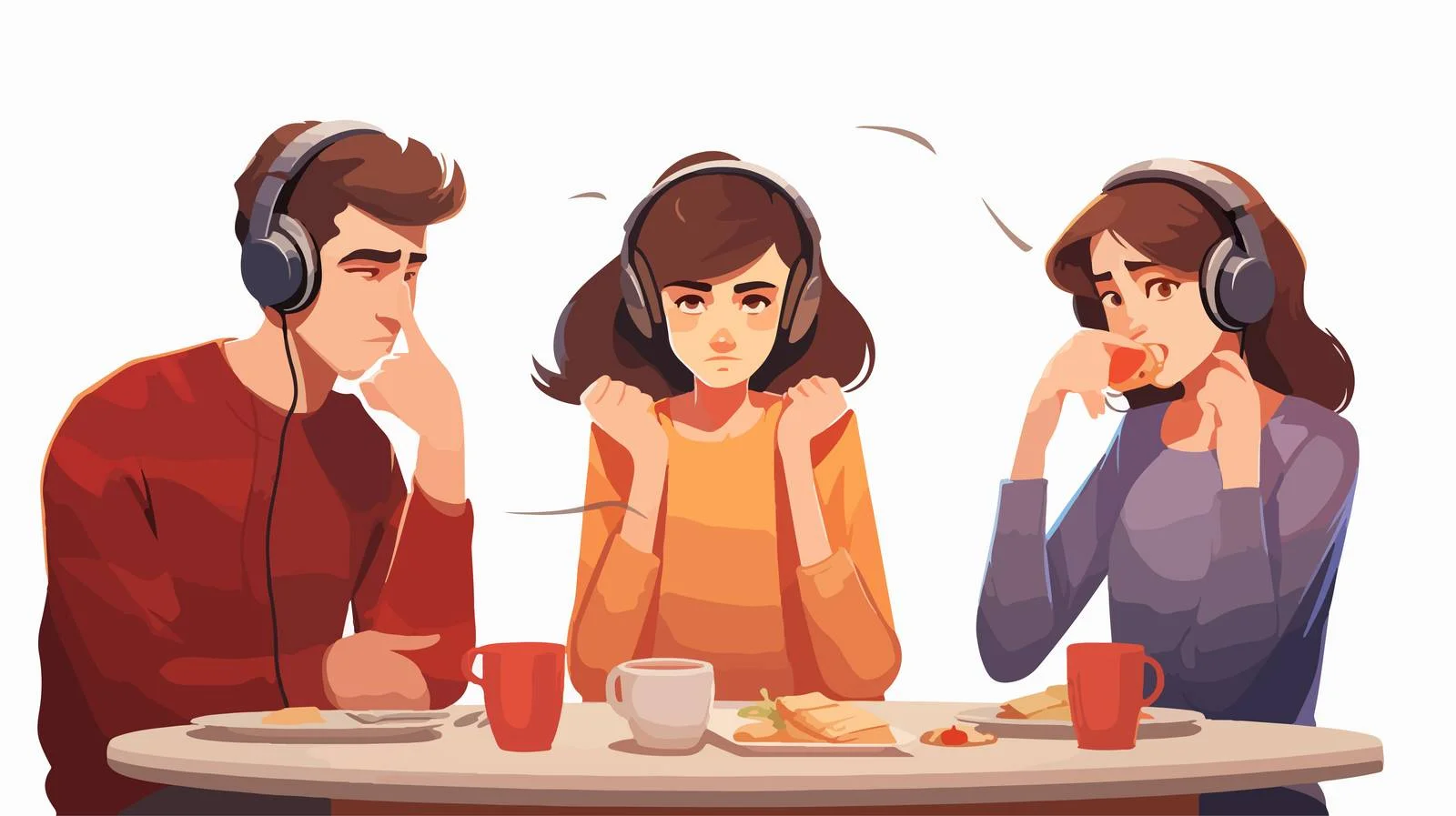 Adolescent girl listening to music with earphones — free download from Dotvec