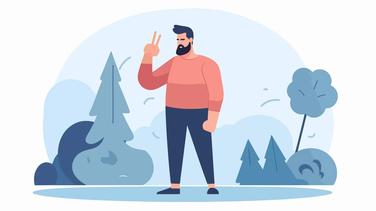 Man Displaying Dissatisfaction with Thumb Down — free download from Dotvec