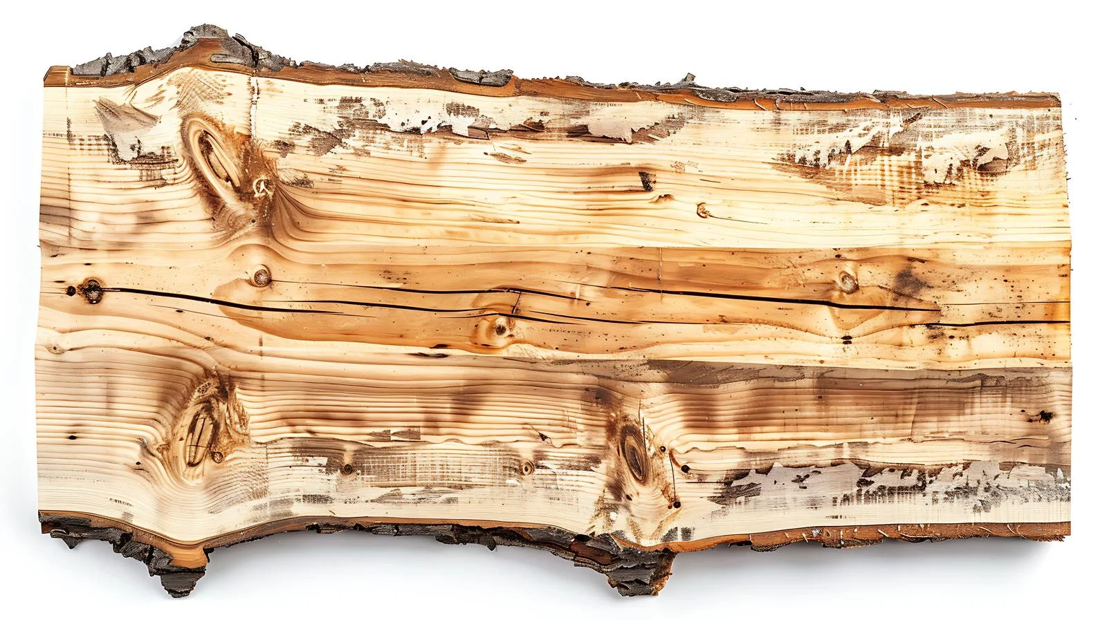 Weathered Birch Wood Panel on White Background — free download from Dotvec