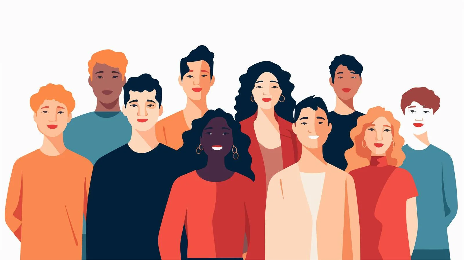 Inclusive Community Unity: Team of Diverse Individuals — free download from Dotvec