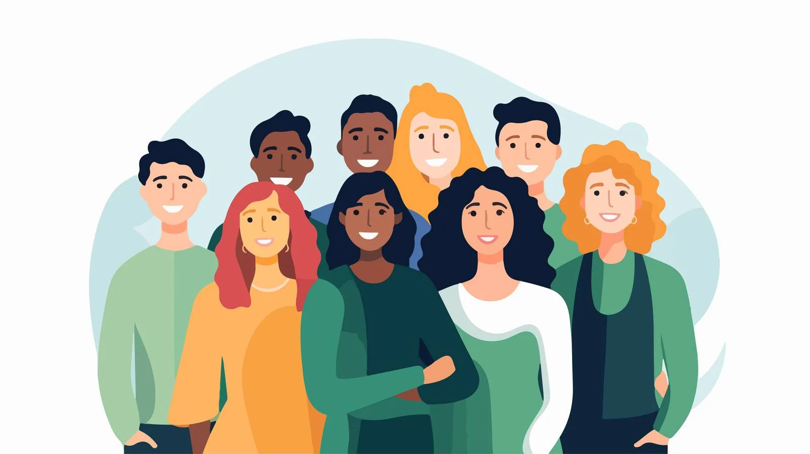 United Multicultural Team Working Together Success — free download from Dotvec