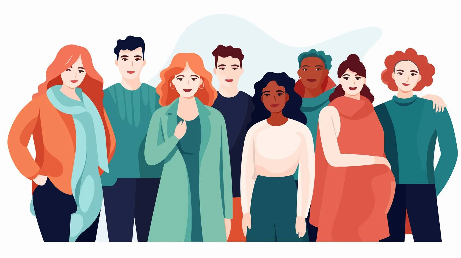 Inclusive community united: Team of Diverse People — free download from Dotvec