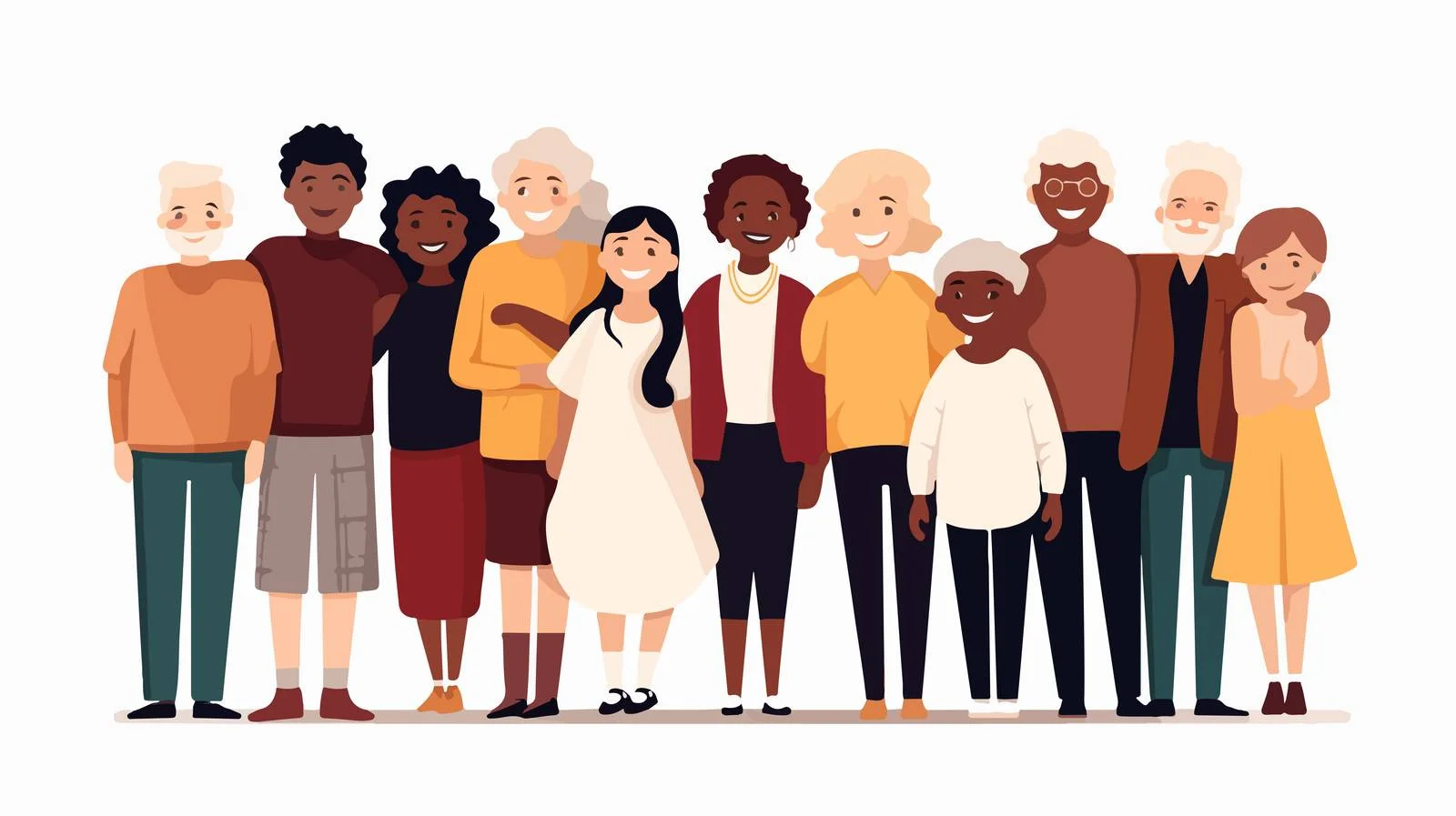 Diverse Multicultural People Gathered Together — free download from Dotvec