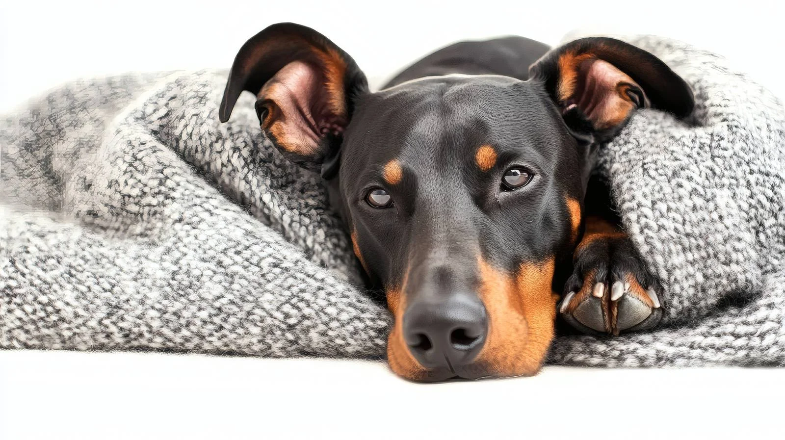 Elegant Doberman Dog in Stylish Interior — free download from Dotvec