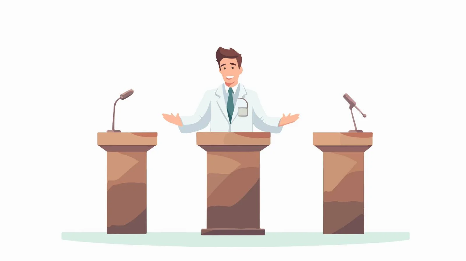 Medical Speaker at Health Conference Addressing Audience — free download from Dotvec