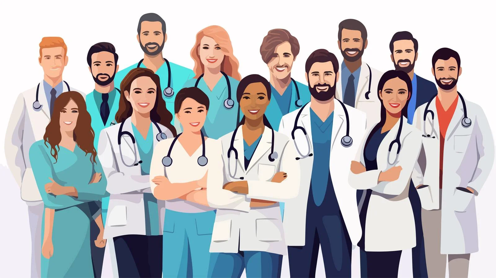 Dedicated Medical Team Portrait at Hospital — free download from Dotvec