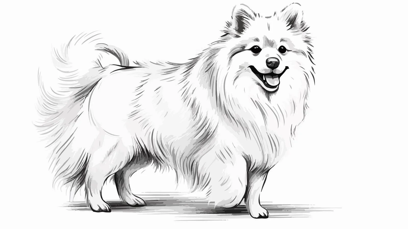 Spitz Hand-Drawn Engraving Sketch Vector — free download from Dotvec