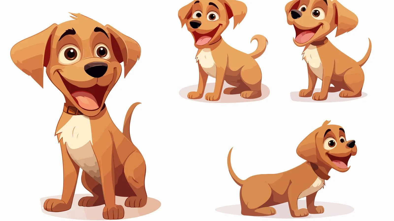 Dog Cartoon Vector Illustration — free download from Dotvec