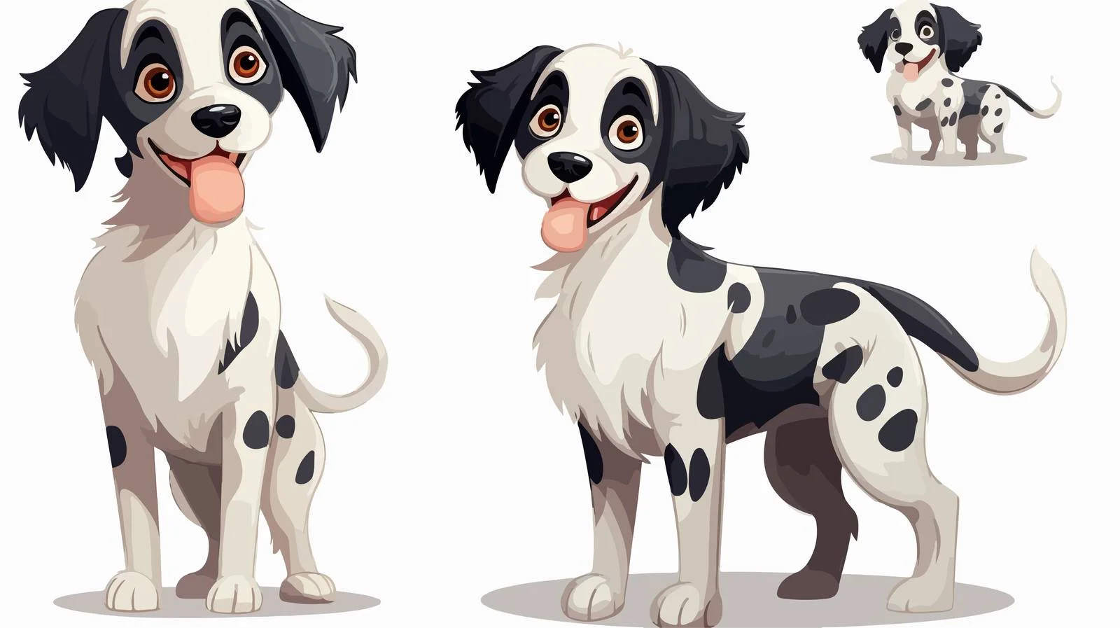 Playful Dog Cartoon Illustration — free download from Dotvec