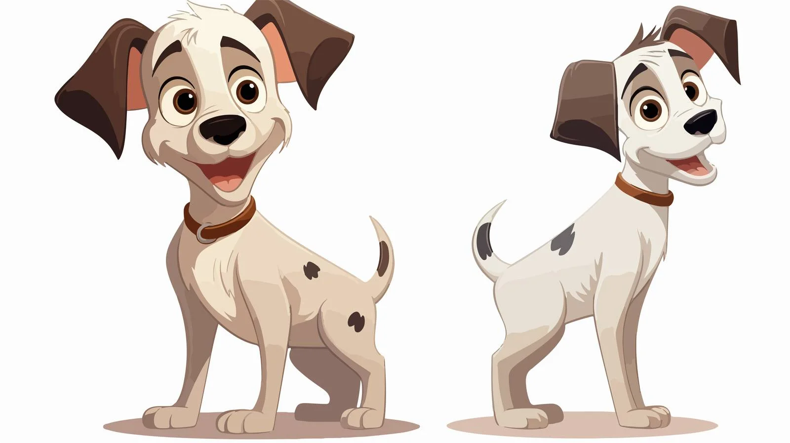Cute Dog Cartoon Illustration — free download from Dotvec
