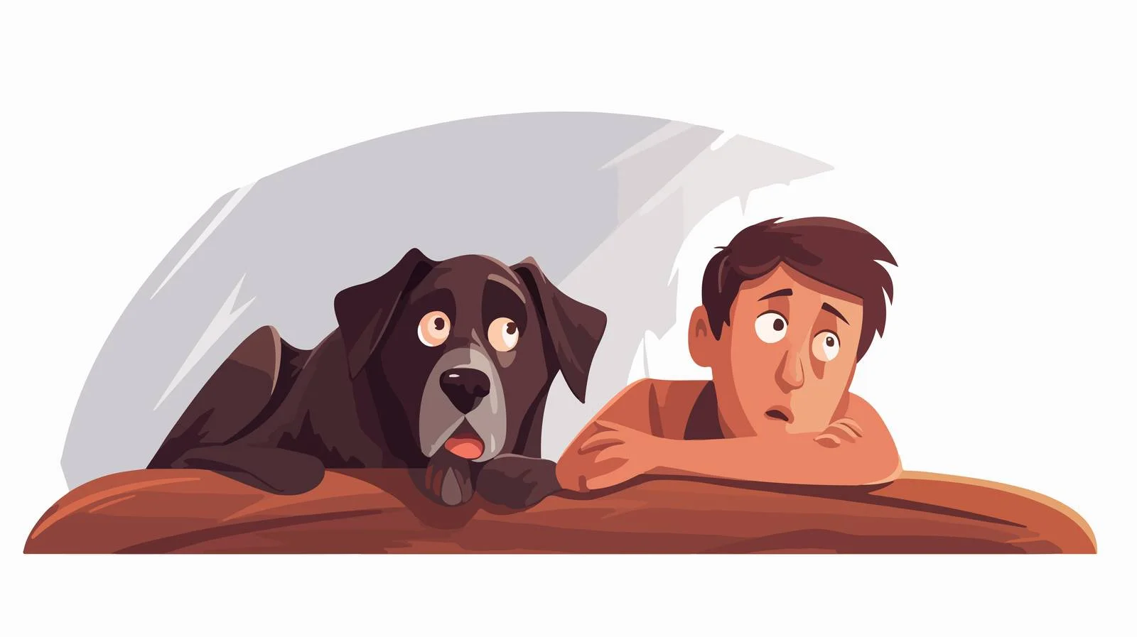 Pet lounging on bed, showing defiance — free download from Dotvec